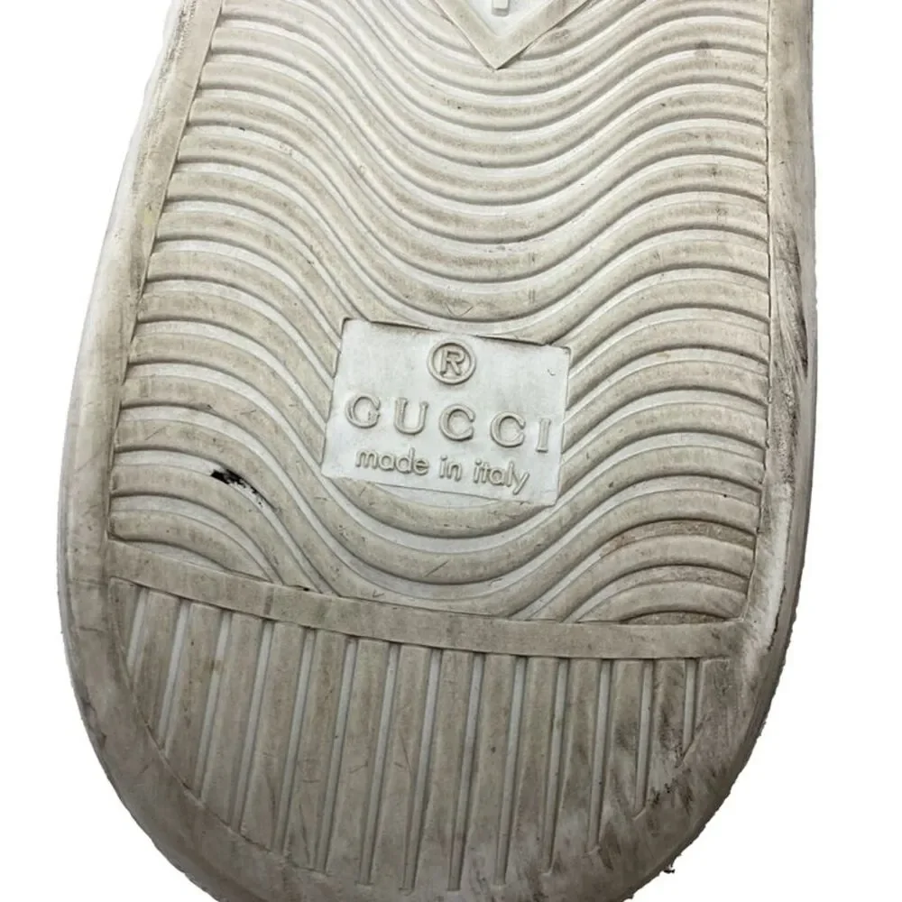 Gucci Ace Loved Sneakers in White Leather